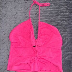 🌺 Wild fable Pink Halter Top Juniors Women’s Sz S 🏝️ Beach Vacation Summer 🌞 Y2K